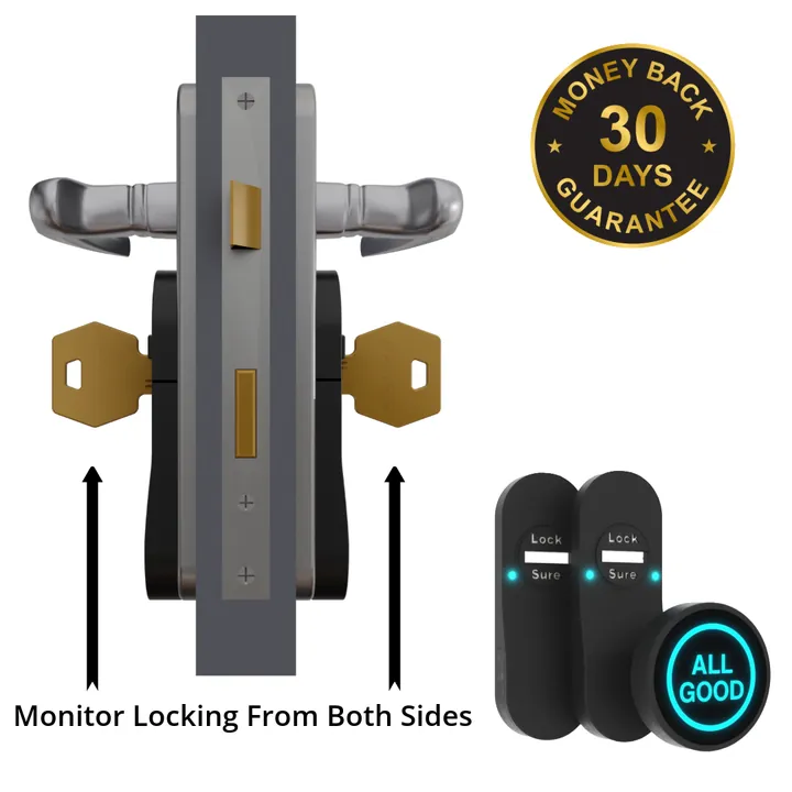 Key Turn Starter Pack: Locksure display hub with inside and outside Key Turn monitors
