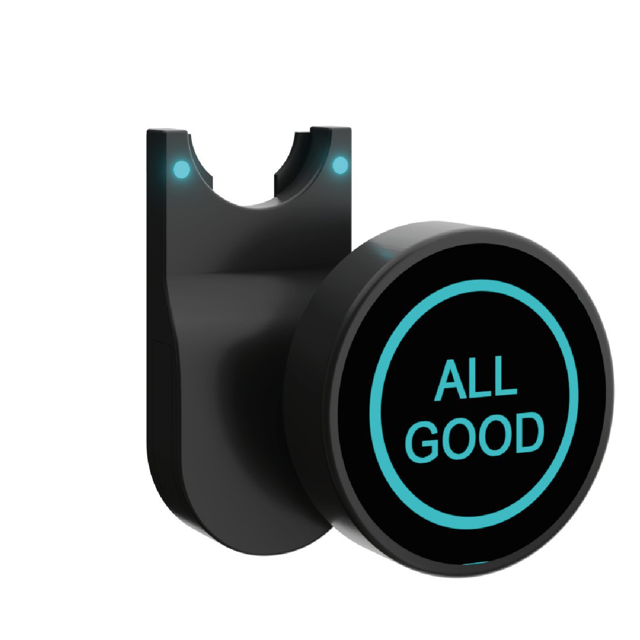 Door lock monitor device showing all good status by Locksure