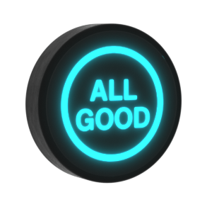 Locksure door lock status indicator showing all good